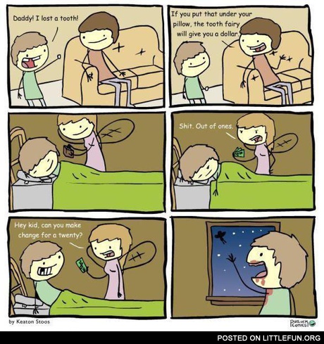 Daddy, I lost a tooth!