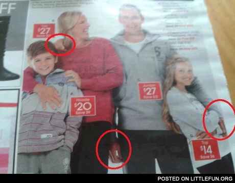 WTF? Three handed man.
