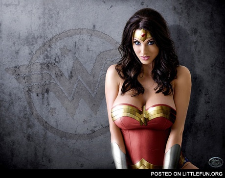 Alice Goodwin as Wonder Woman (photoshopped)