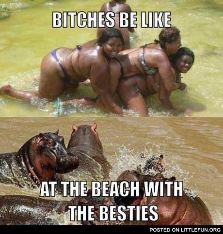 At the beach with the besties