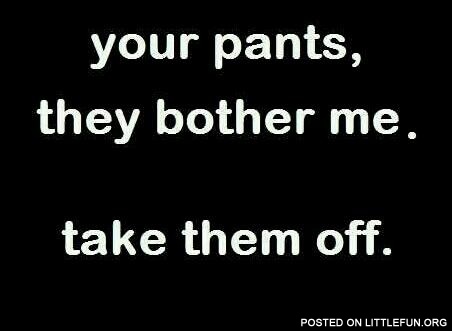Your pants