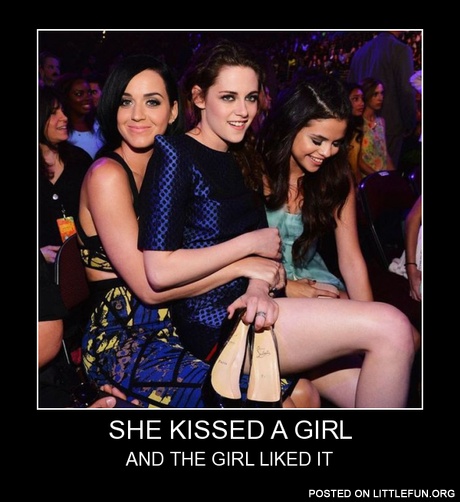 She kissed a girl