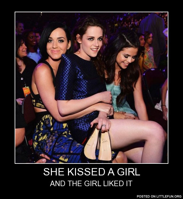 She kissed a girl