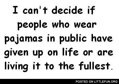 People in pajamas
