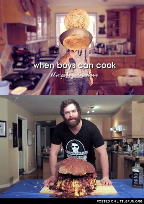 When boys can cook