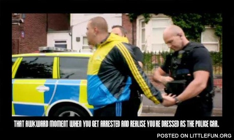 You are dressed as the police car