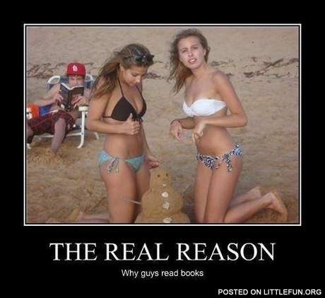 The real reason why guys read books