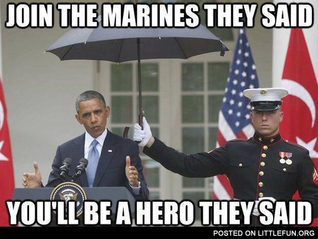 Join the marines they said