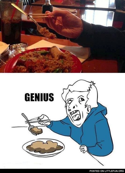 Eating level: Genius