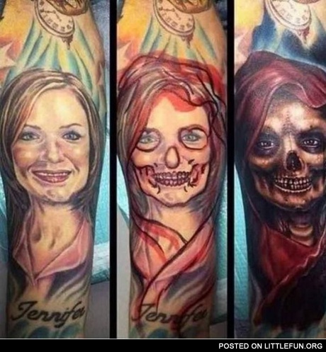 Ex girlfriend tattoo