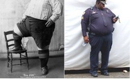 Largest man in the world in 1903 vs. American police officer in 2012
