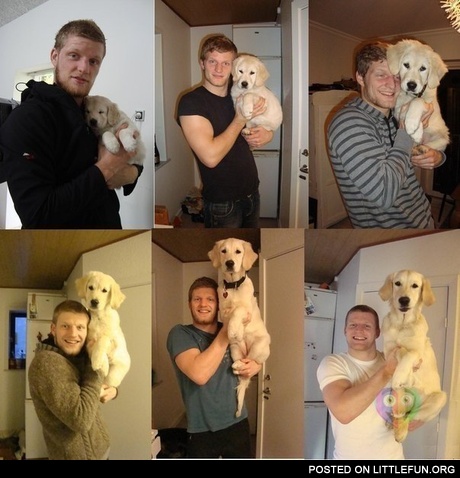 Growing up with your dog.