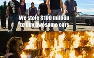 We stole $100 million to buy awesome cars