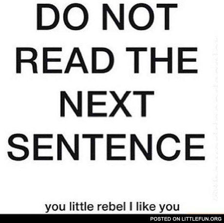 Do not read
