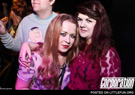 Peter Griffin photobombs