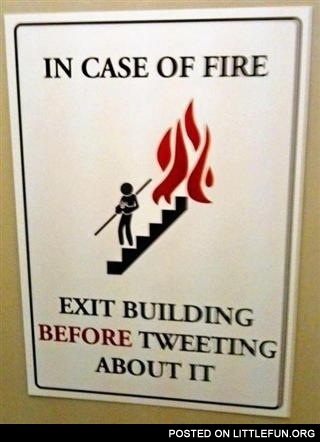 In case of fire