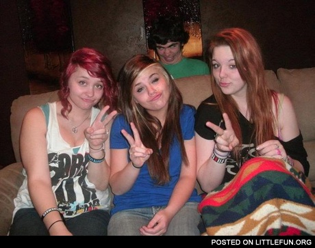 Photobomb. Sofa guy.