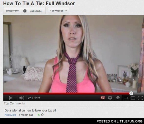 How to tie a tie