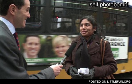 Photobomb bus