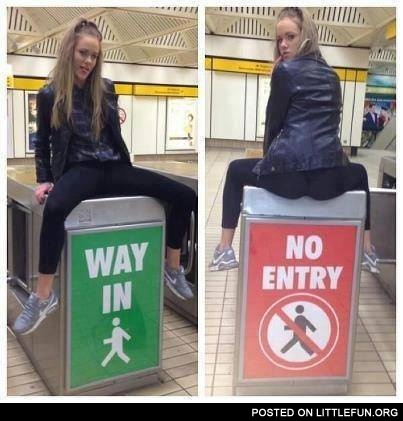 Way in, no entry
