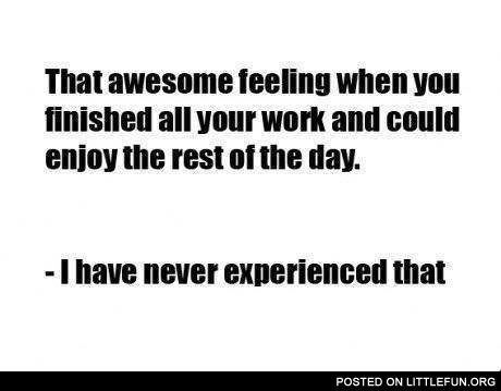 That awesome feeling