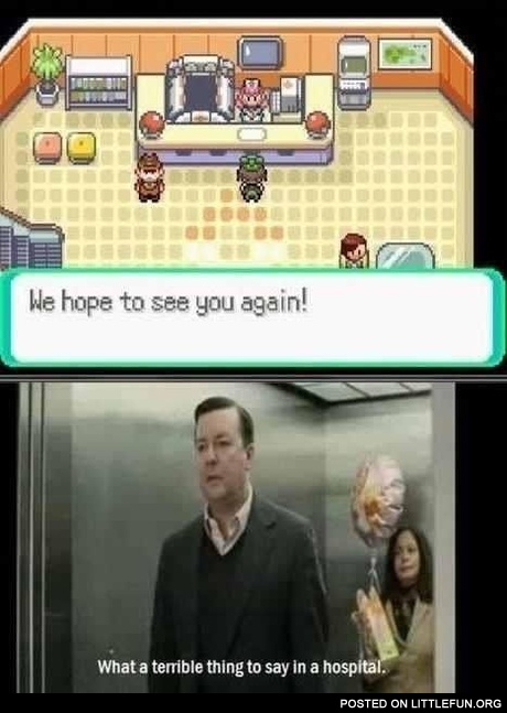 We hope to see you again