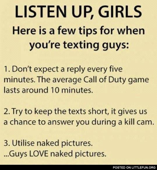 Listen up, girls
