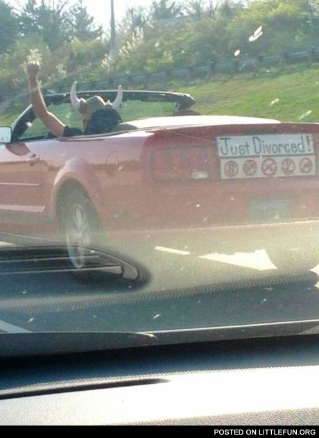 Just divorced
