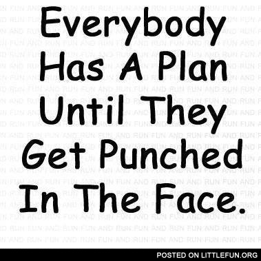 Everybody has a plan