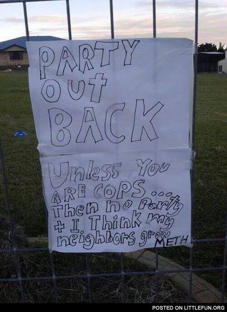 Party out back