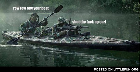 Row row wow your boat