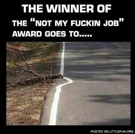 Not my job