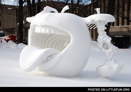 Cool snow art