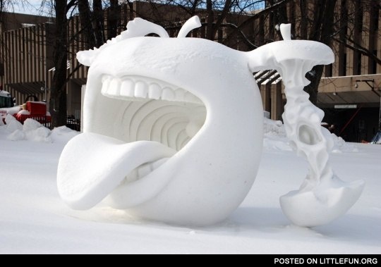 Cool snow art