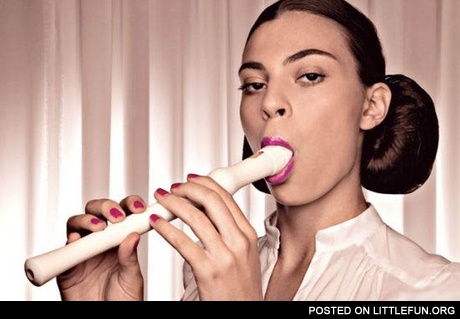 Girl Blowing Flute