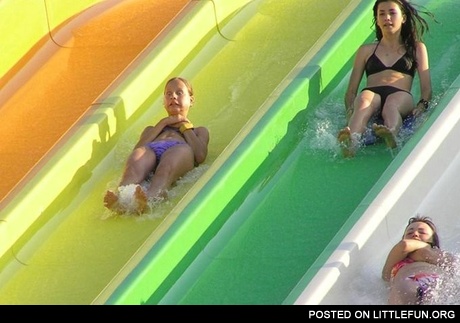 Scary water slide