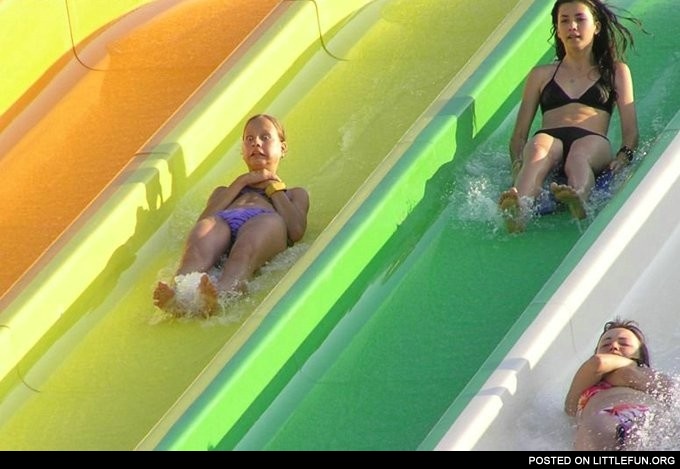 Scary water slide