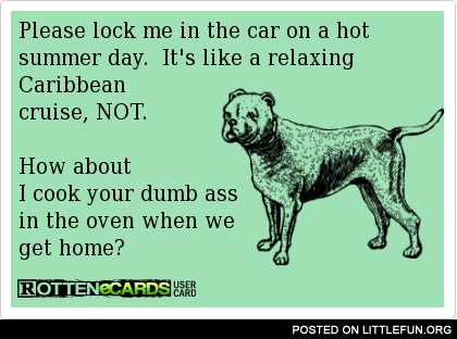 Don't lock me in the car