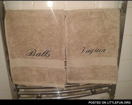 Strange towels