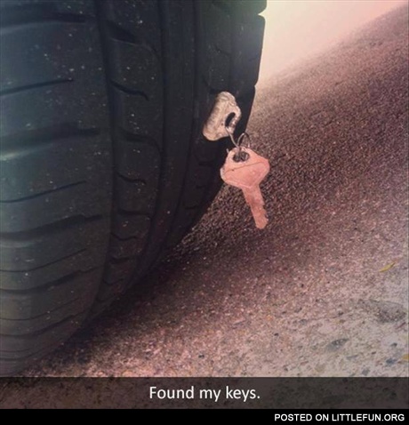 I found my keys