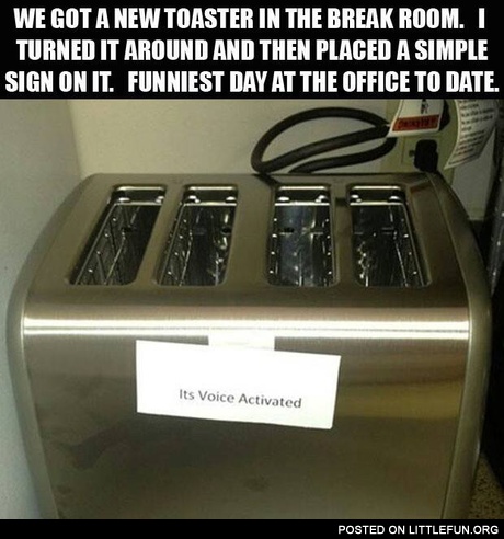 It's voice activated
