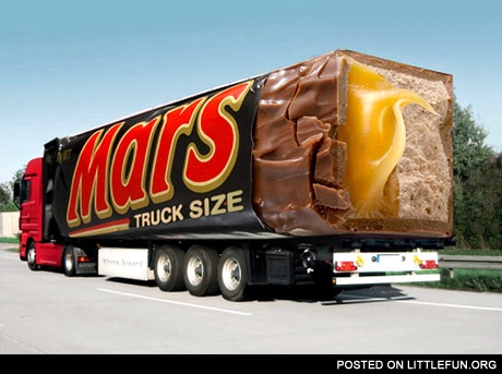 Mars bar truck size
