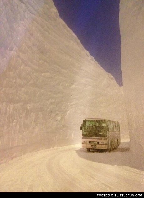 17 meters of snow