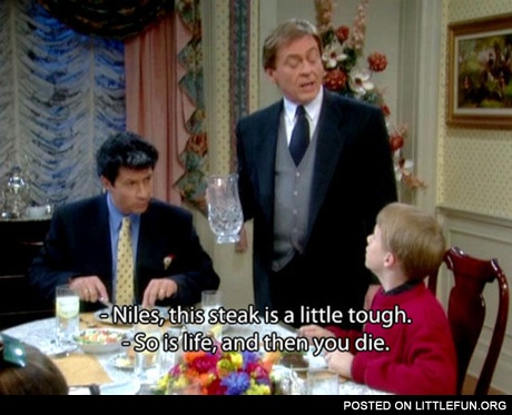 This steak is a little tough