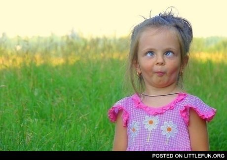 Just funny little girl