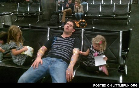 Sleeping dad