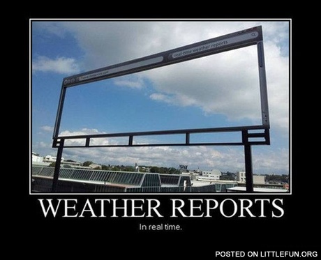 Real-time weather reports