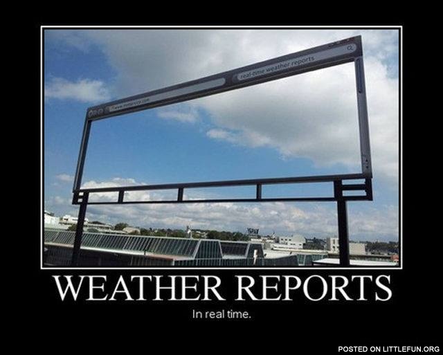 Real-time weather reports