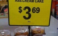 Ass cream cake