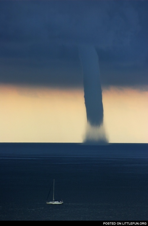 Tornado in the ocean